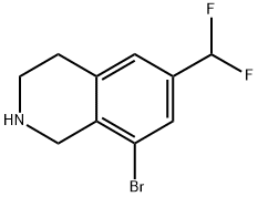 Isoquinoline, 8-bromo-6-(difluoromethyl)-1,2,3,4-tetrahydro- 구조식 이미지