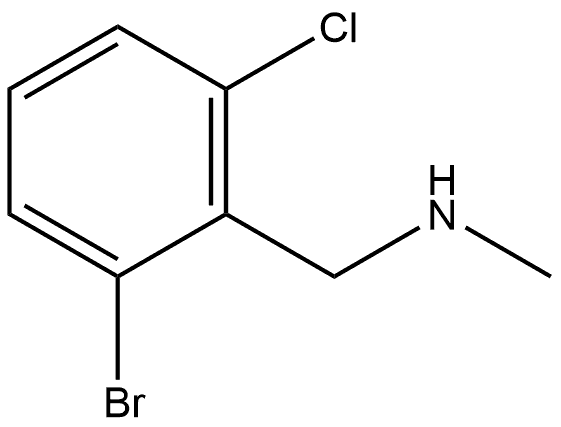 (2-bromo-6-chlorophenyl)methyl](methyl)amine 구조식 이미지