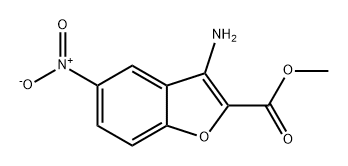 2-Benzofurancarboxylic acid, 3-amino-5-nitro-, methyl ester Structure