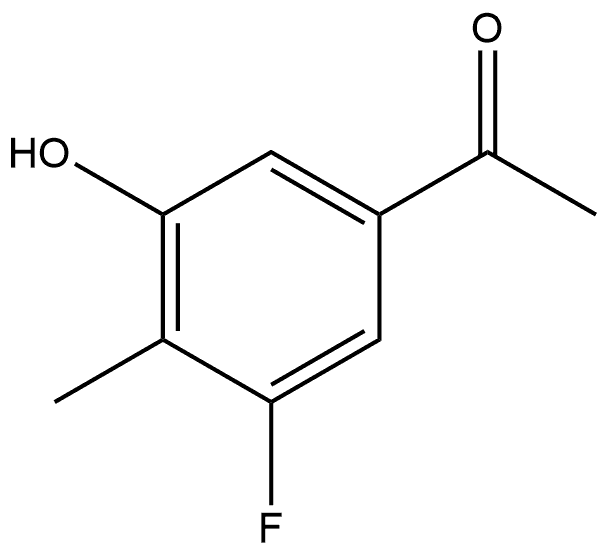 1-(3-Fluoro-5-hydroxy-4-methylphenyl)ethanone Structure