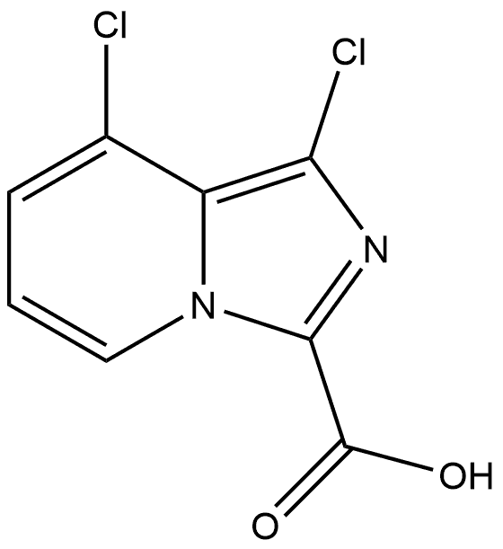 1,8-dichloroimidazo[1,5-a]pyridine-3-carboxylic acid Structure