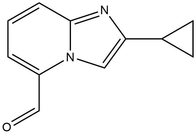 2-cyclopropylimidazo[1,2-a]pyridine-5-carbaldehyde Structure