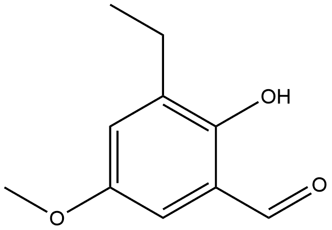 3-Ethyl-2-hydroxy-5-methoxybenzaldehyde Structure