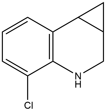 4-Chloro-1a,2,3,7b-tetrahydro-1H-cyclopropa[c]quinoline Structure