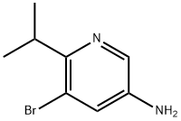 3-Pyridinamine, 5-bromo-6-(1-methylethyl)- Structure