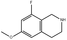 Isoquinoline, 8-fluoro-1,2,3,4-tetrahydro-6-methoxy- Structure