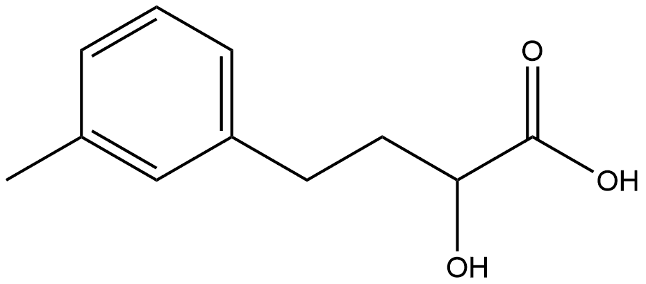 2-Hydroxy-4-(m-tolyl)butanoic acid Structure