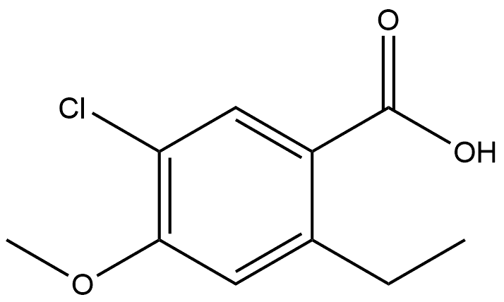 5-Chloro-2-ethyl-4-methoxybenzoic acid Structure