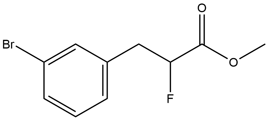 Methyl 3-bromo-α-fluorobenzenepropanoate Structure