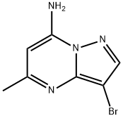 3-bromo-5-methylpyrazolo[1,5-a]pyrimidin-7-amin e Structure