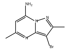 Pyrazolo[1,5-a]pyrimidin-7-amine, 3-bromo-2,5-dimethyl- Structure