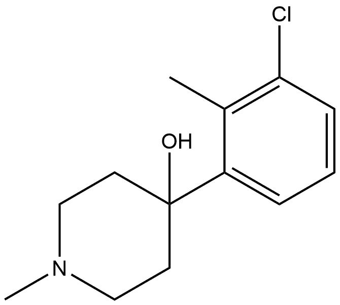 4-(3-Chloro-2-methylphenyl)-1-methyl-4-piperidinol Structure