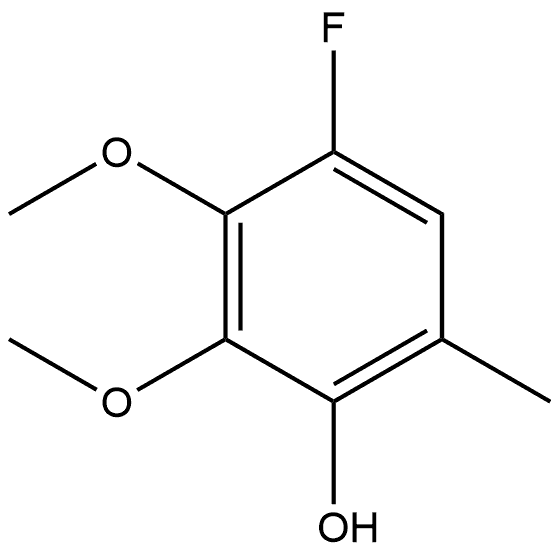 4-Fluoro-2,3-dimethoxy-6-methylphenol Structure