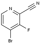 2-Pyridinecarbonitrile, 4-bromo-3-fluoro- Structure