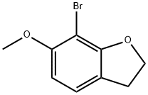 Benzofuran, 7-bromo-2,3-dihydro-6-methoxy- 구조식 이미지