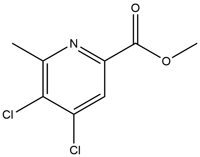 2-Pyridinecarboxylic acid, 4,5-dichloro-6-methyl-, methyl ester Structure