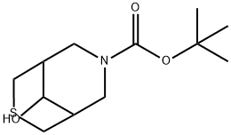 1,1-Dimethylethyl 9-hydroxy-3-thia-7-azabicyclo[3.3.1]nonane-7-carboxylate Structure