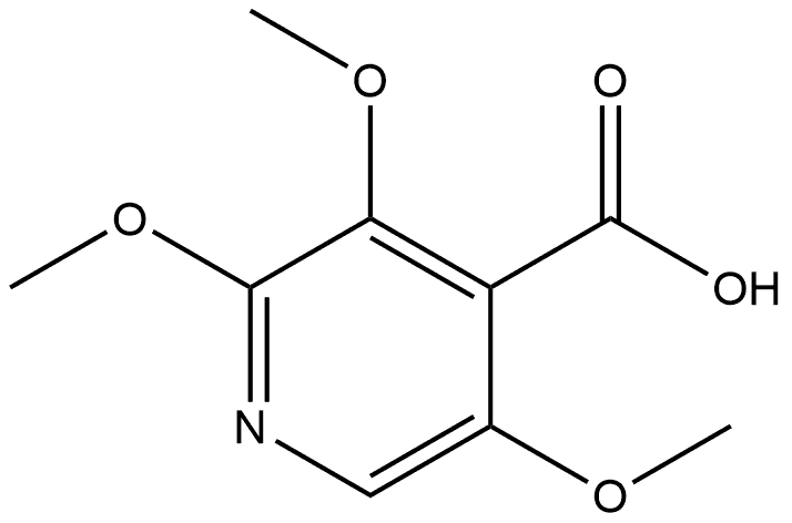 2,3,5-Trimethoxy-4-pyridinecarboxylic acid Structure