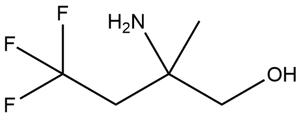 2-Amino-4,4,4-trifluoro-2-methyl-1-butanol 구조식 이미지