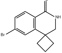 6'-bromo-2',3'-dihydro-1'H-spiro[cyclobutane-1,4'-i
soquinolin]-1'-one Structure