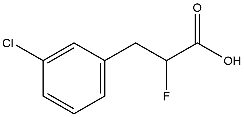 3-(3-chlorophenyl)-2-fluoropropanoic acid Structure