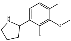 2-(2,4-difluoro-3-methoxyphenyl)pyrrolidine Structure