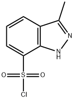 1H-Indazole-7-sulfonyl chloride, 3-methyl- Structure