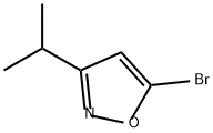Isoxazole, 5-bromo-3-(1-methylethyl)- 구조식 이미지