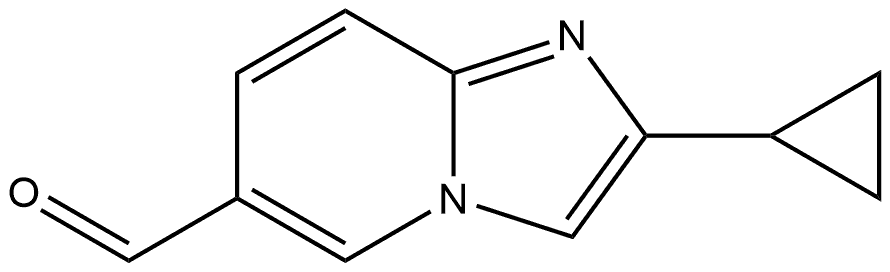 2-cyclopropylimidazo[1,2-a]pyridine-6-carbaldehyde 구조식 이미지