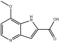 1H-Pyrrolo[3,2-b]pyridine-2-carboxylic acid, 7-methoxy- Structure