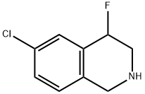 Isoquinoline, 6-chloro-4-fluoro-1,2,3,4-tetrahydro- Structure