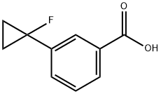 3-(1-Fluorocyclopropyl)benzoic acid Structure