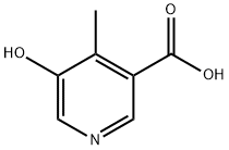 3-Pyridinecarboxylic acid, 5-hydroxy-4-methyl- 구조식 이미지