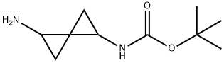 Carbamic acid, N-(1-aminospiro[2.2]pent-4-yl)-, 1,1-dimethylethyl ester Structure