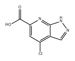 1H-Pyrazolo[3,4-b]pyridine-6-carboxylic acid, 4-chloro- Structure