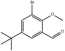 3-Bromo-5-(tert-butyl)-2-methoxybenzaldehyde Structure