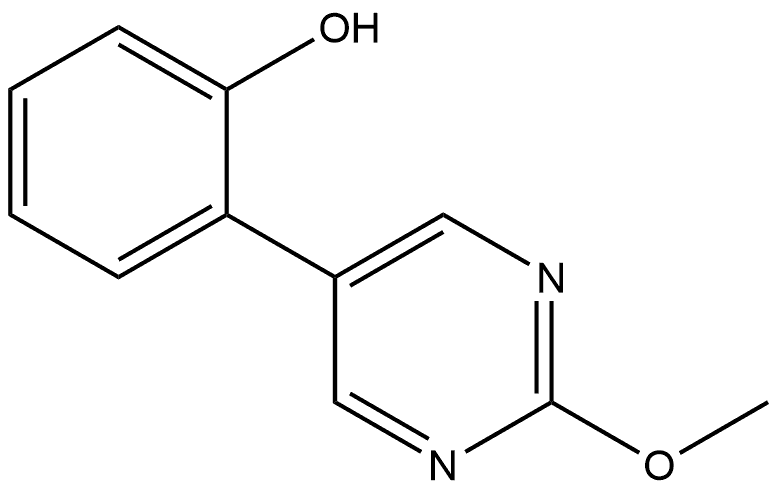 2-(2-Methoxy-5-pyrimidinyl)phenol Structure