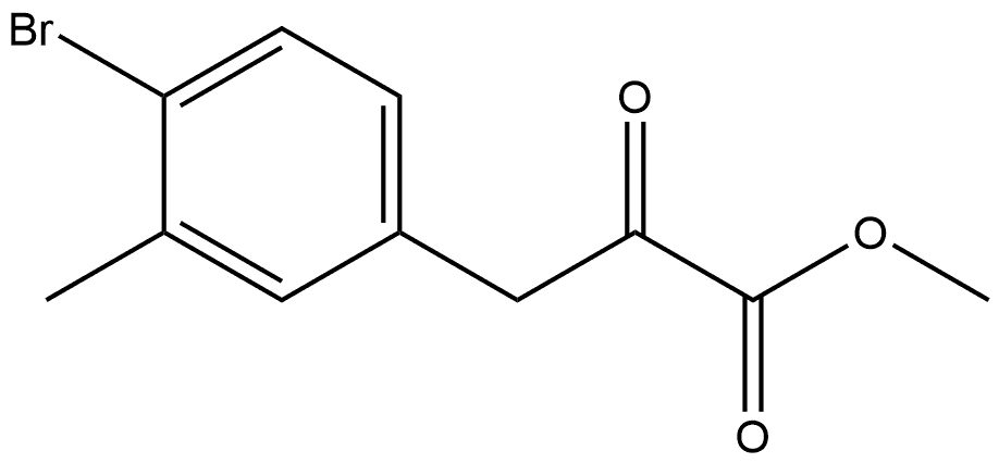 Methyl 3-(4-Bromo-3-methylphenyl)-2-oxopropanoate Structure