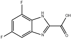 1H-Benzimidazole-2-carboxylic acid, 5,7-difluoro- Structure