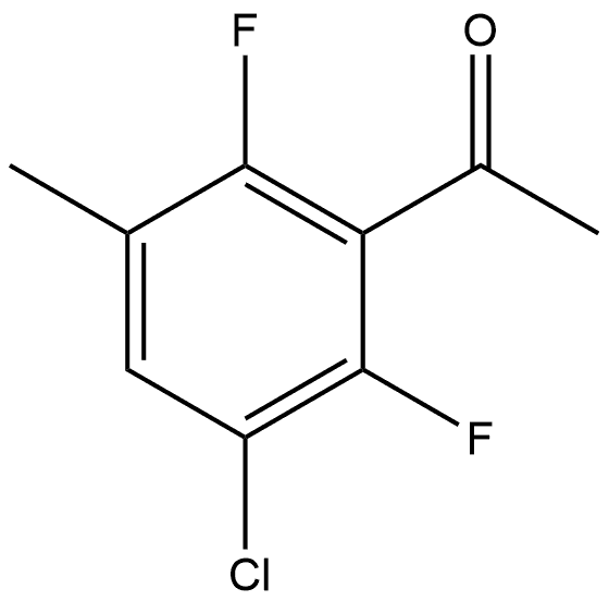 1-(3-Chloro-2,6-difluoro-5-methylphenyl)ethanone Structure