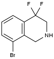 Isoquinoline, 8-bromo-4,4-difluoro-1,2,3,4-tetrahydro- 구조식 이미지