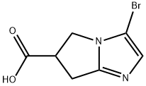 3-Bromo-6,7-dihydro-5H-pyrrolo[1,2-a]imidazole-6-carboxylic acid Structure