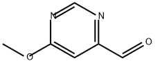 4-Pyrimidinecarboxaldehyde, 6-methoxy- 구조식 이미지