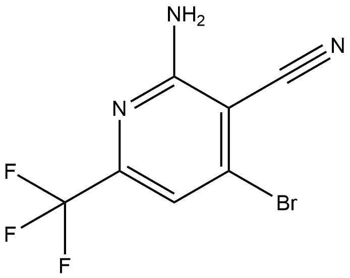 2-Amino-4-bromo-6-(trifluoromethyl)nicotinonitrile Structure