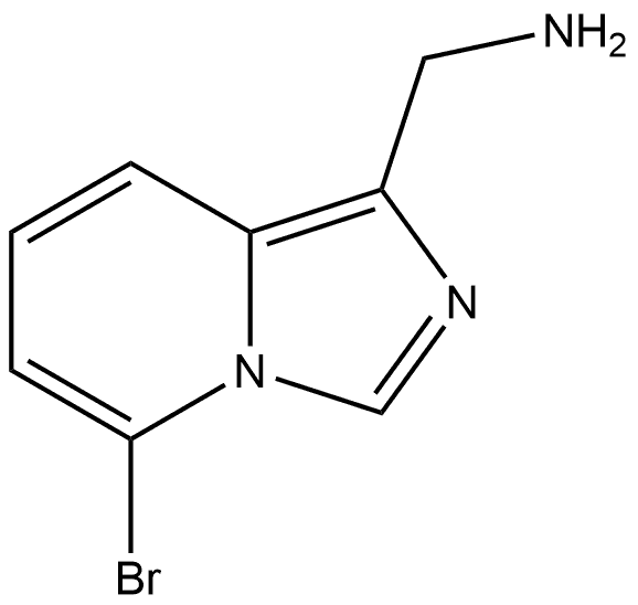 C-(5-Bromo-imidazo[1,5-a]pyridin-1-yl)-methylamine Structure