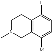 8-Bromo-5-fluoro-2-methyl-1,2,3,4-tetrahydroisoquinoline Structure