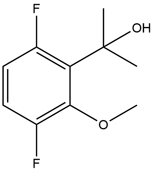 3,6-Difluoro-2-methoxy-α,α-dimethylbenzenemethanol Structure