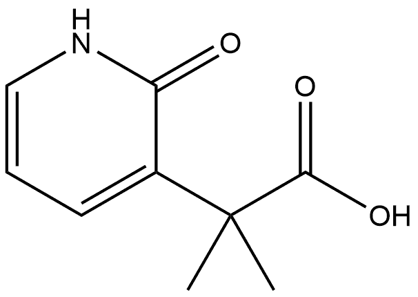 2-Methyl-2-(2-oxo-1,2-dihydro-pyridin-3-yl)-propionic acid Structure