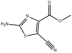 4-Thiazolecarboxylic acid, 2-amino-5-cyano-, methyl ester Structure