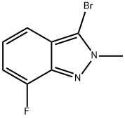 3-Bromo-7-fluoro-2-methyl-2H-indazole Structure